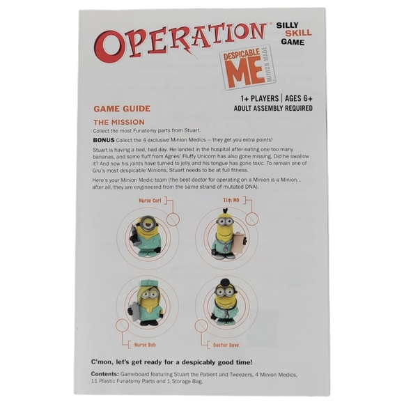 Despicable Me Operation Silly Skill Game - Hasbro 2013 - Picture 2 of 9